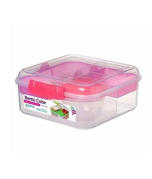 Sistema to Go Divided Snack Container, 13.5 Oz, Plastic