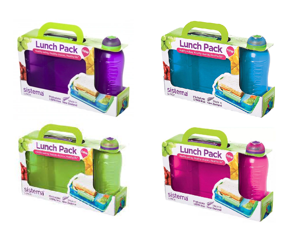 Sistema Snack Attack Duo To Go Lunch Box Sandwhich Container